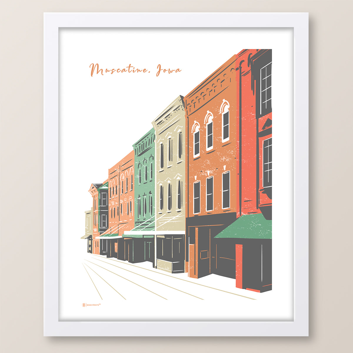 Downtown Muscatine Print
