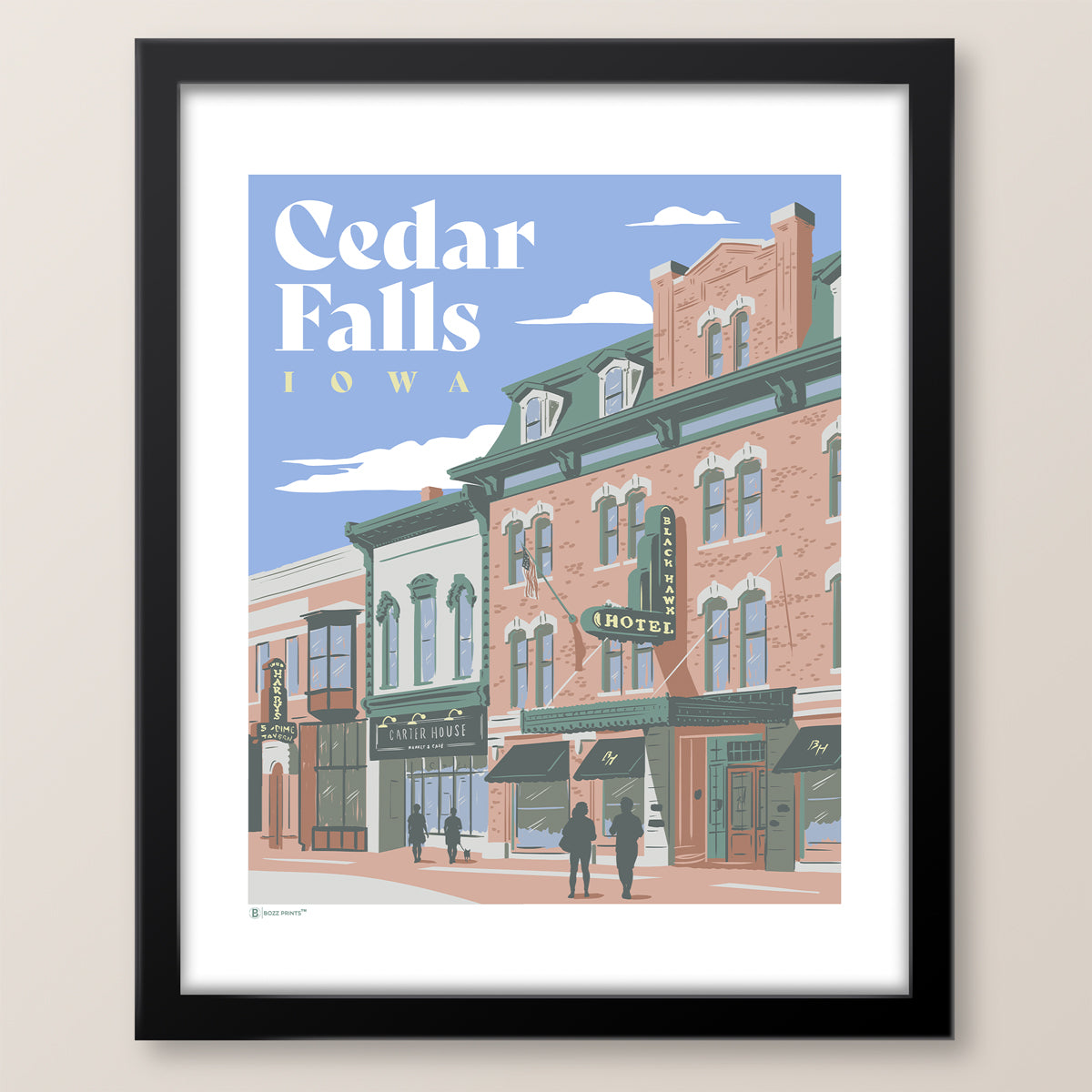 Downtown Cedar Falls Iowa Print
