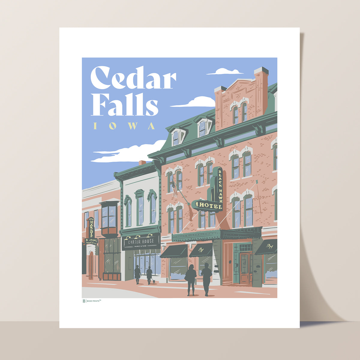 Downtown Cedar Falls Iowa Print