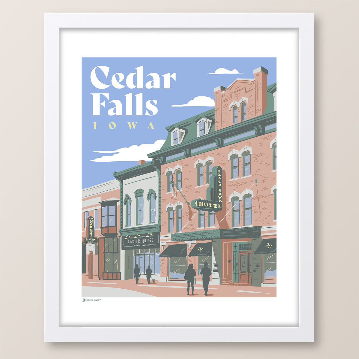 Downtown Cedar Falls Iowa Print
