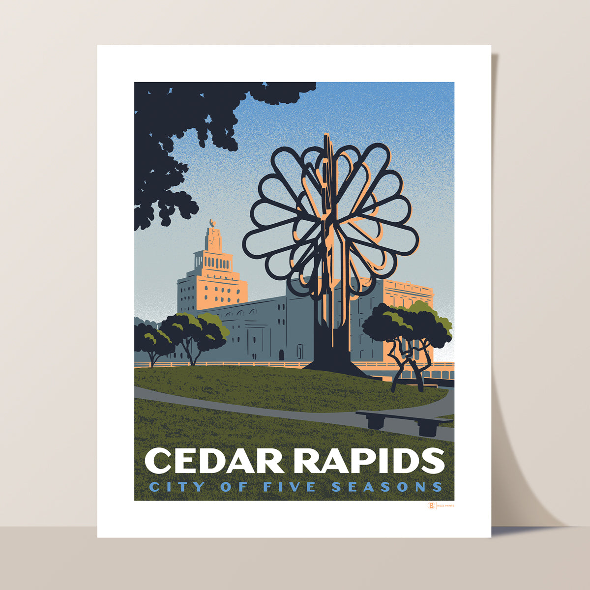 Downtown Cedar Rapids Iowa Print