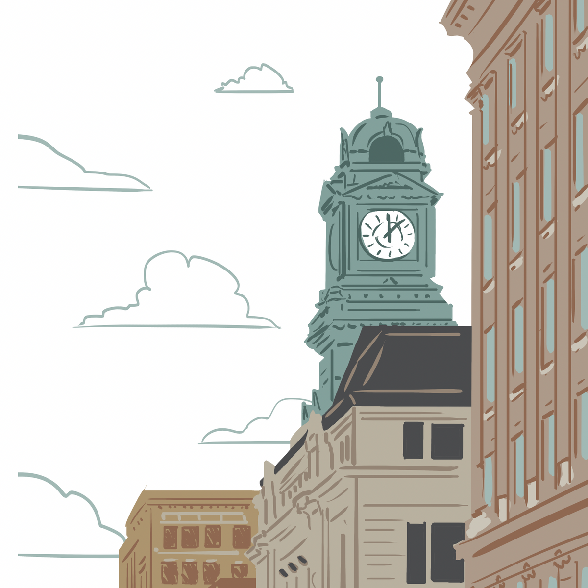 Downtown Fort Dodge Print
