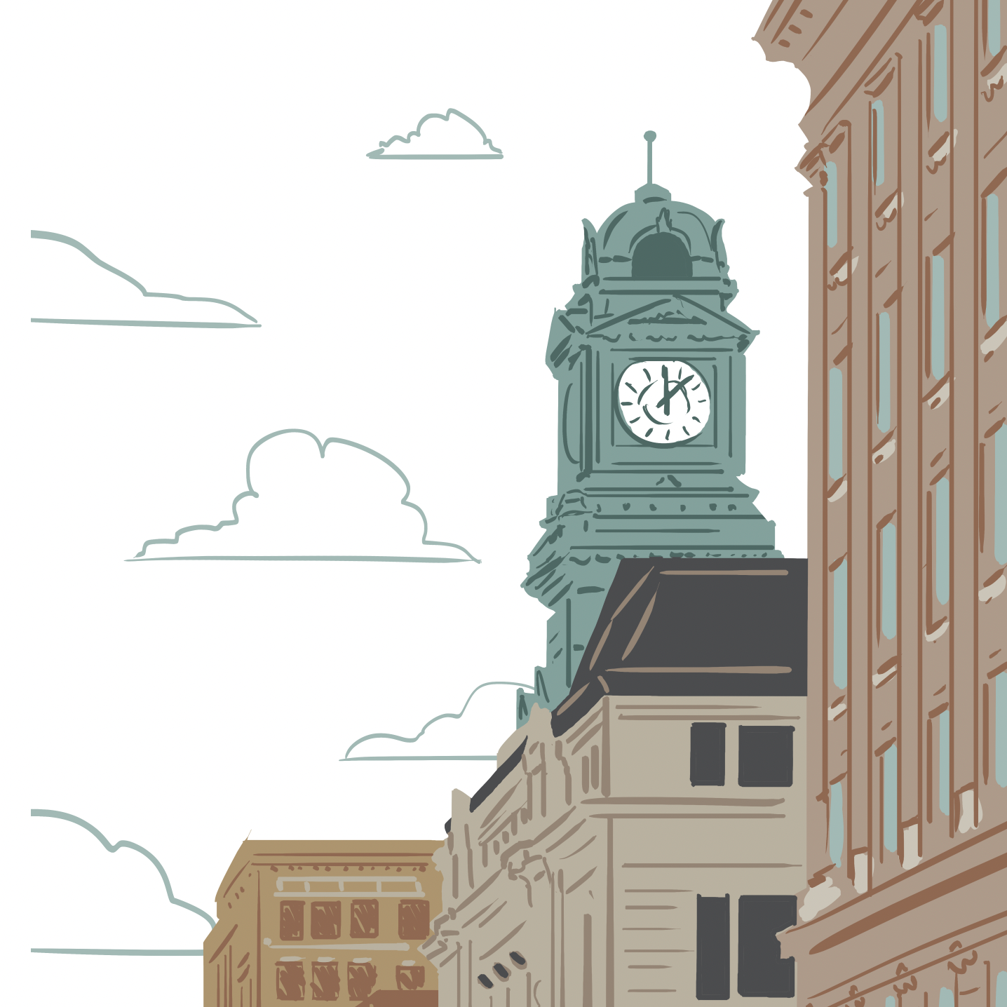 Downtown Fort Dodge Print