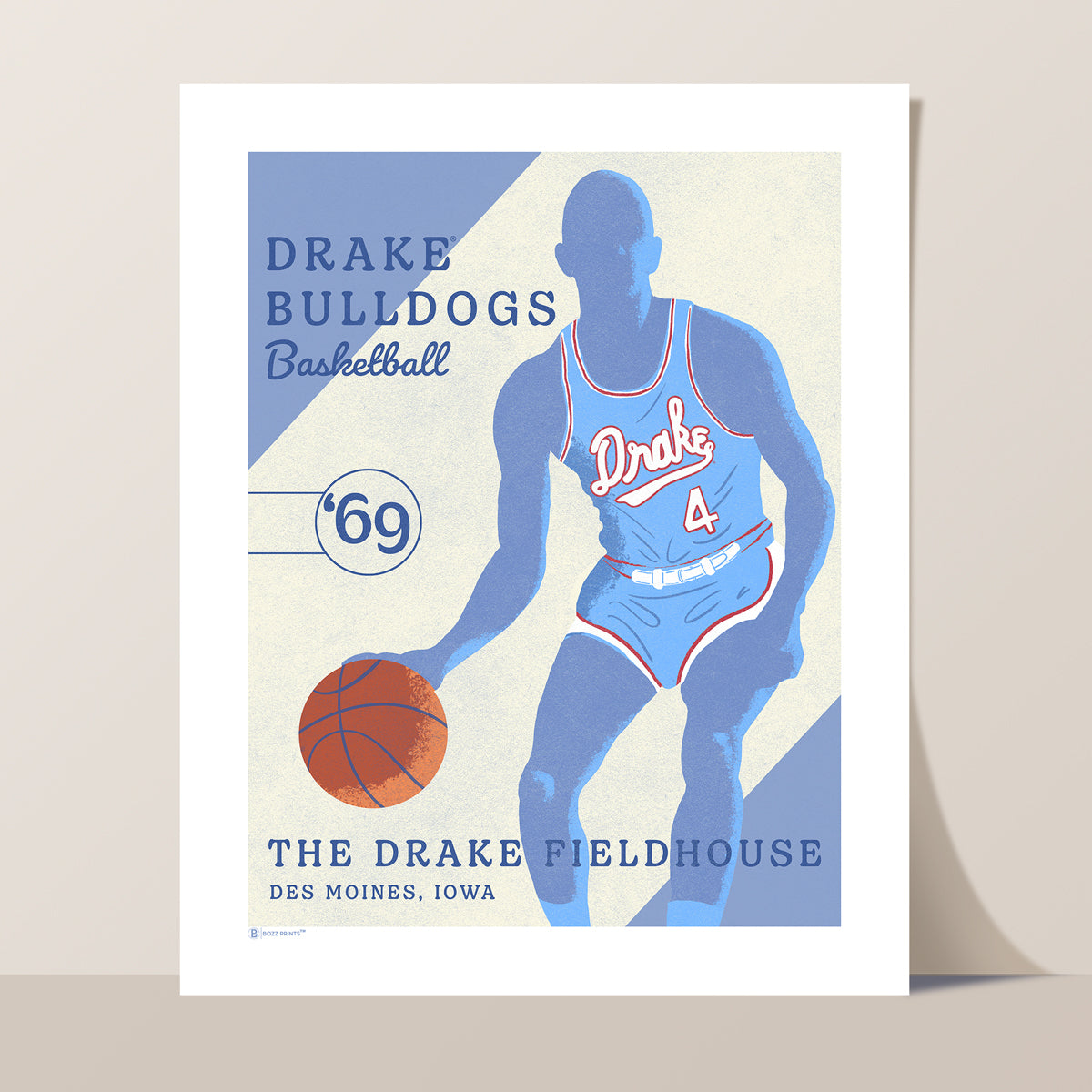 Drake University 1969 Basketball Team Print