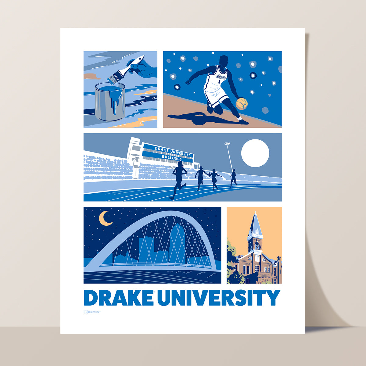 Drake University Icons Print