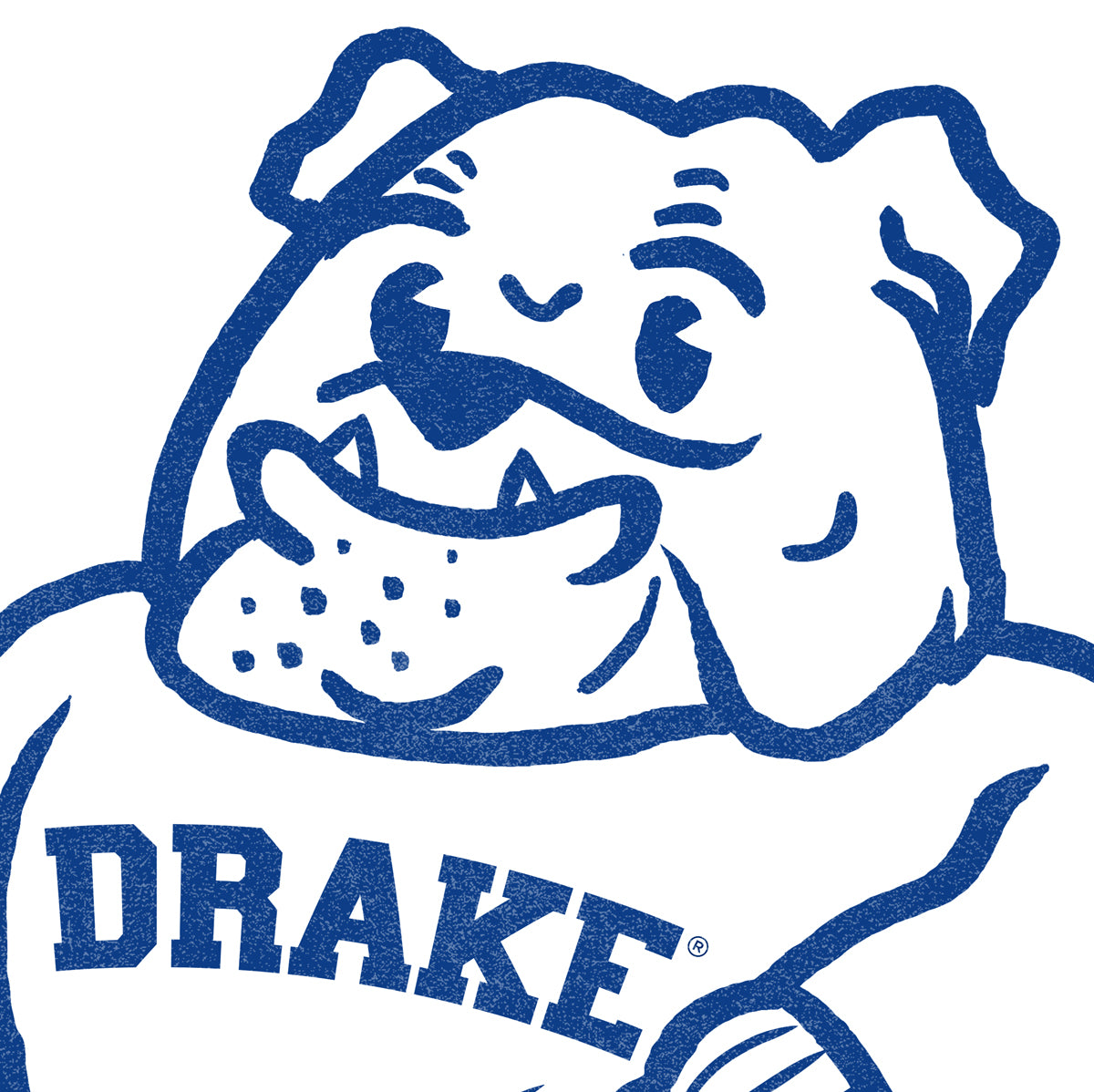Drake University Leaning Spike Print