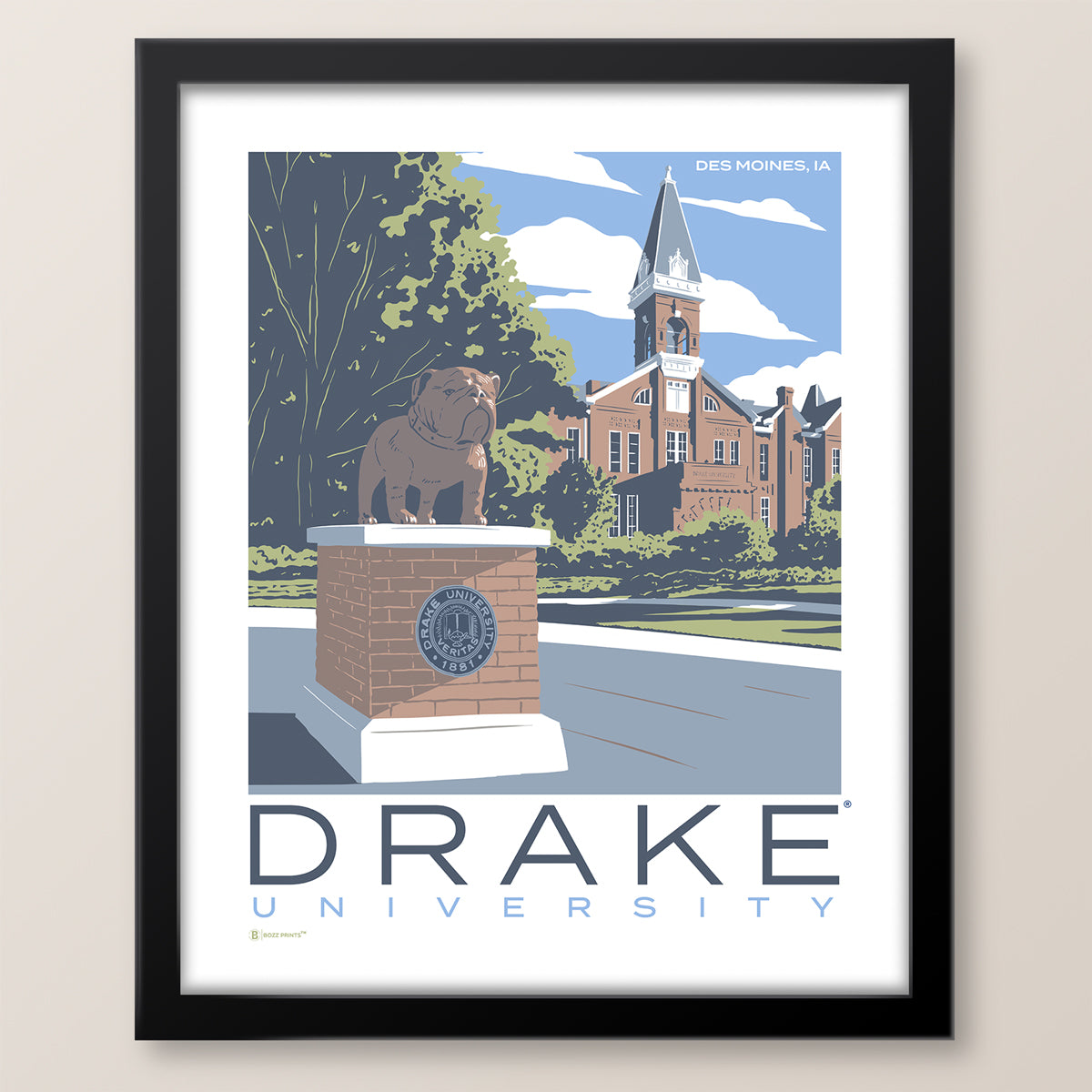 Drake University Old Main Print