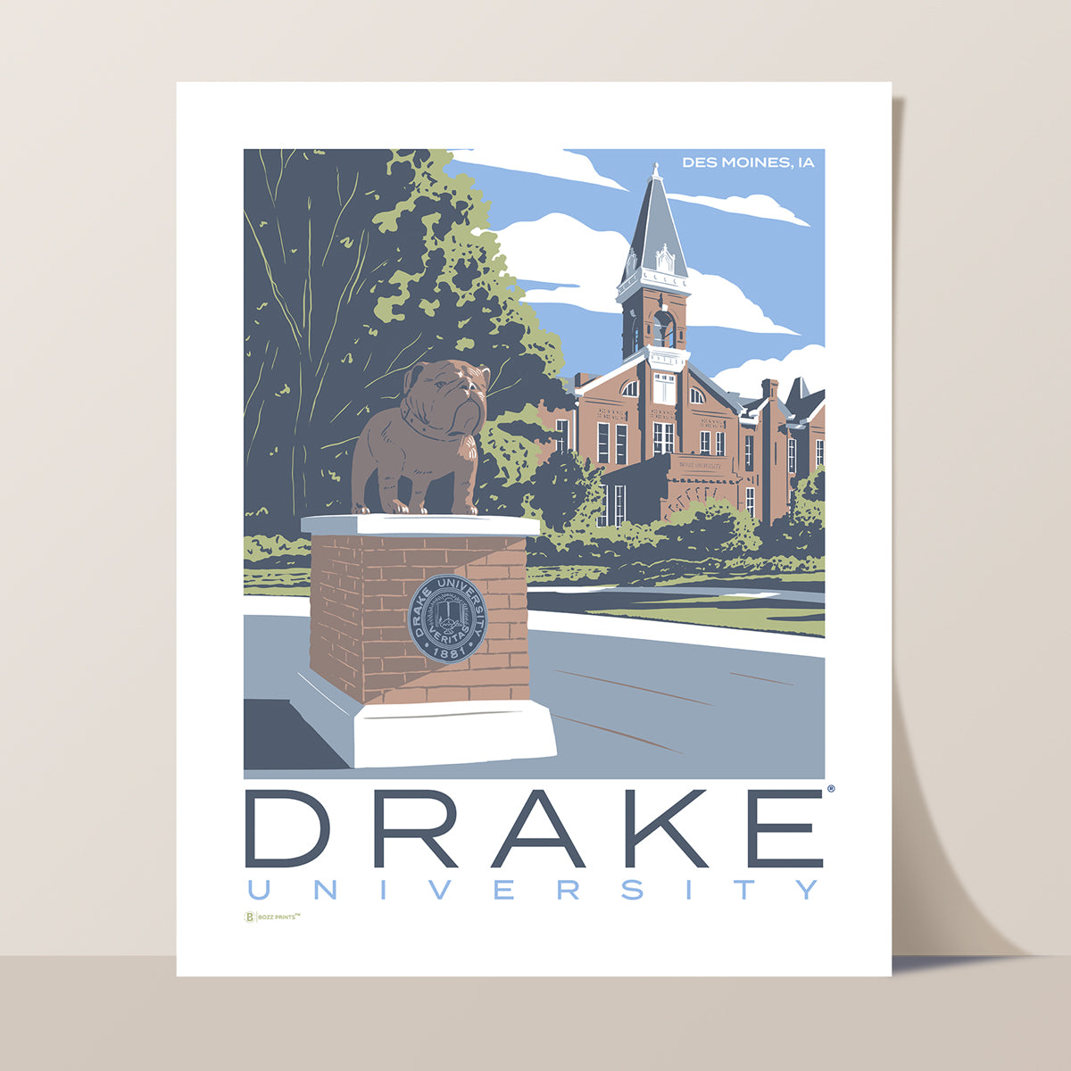 Drake University Old Main Print