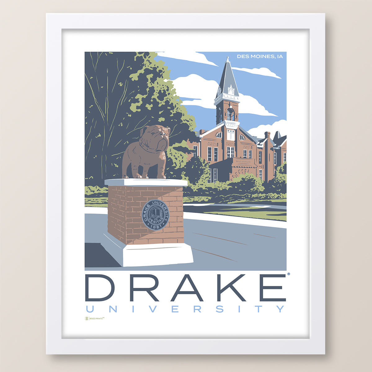 Drake University Old Main Print