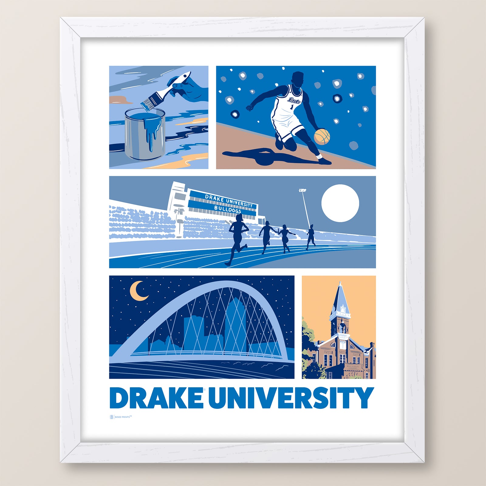 Drake University Icons Print