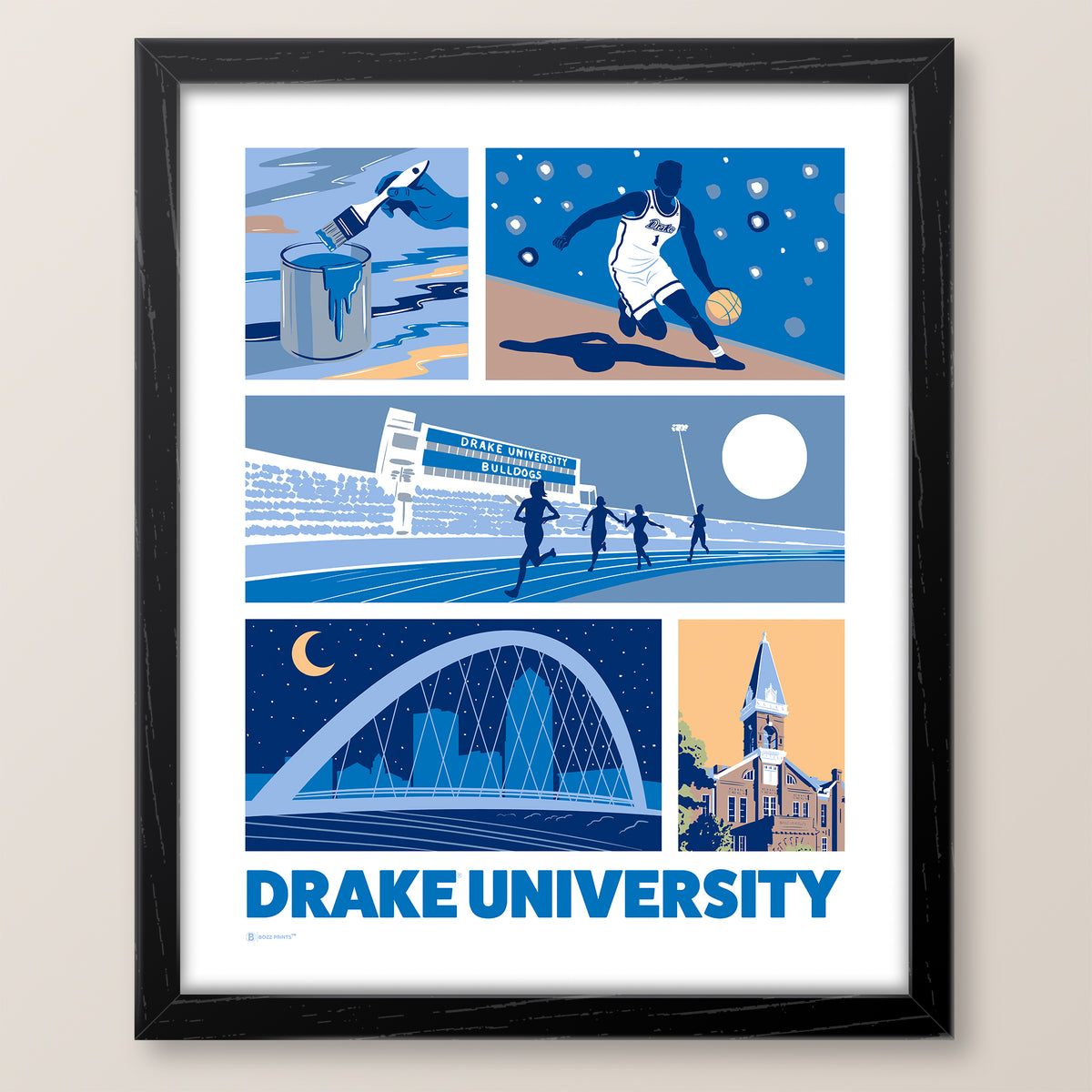 Drake University Icons Print