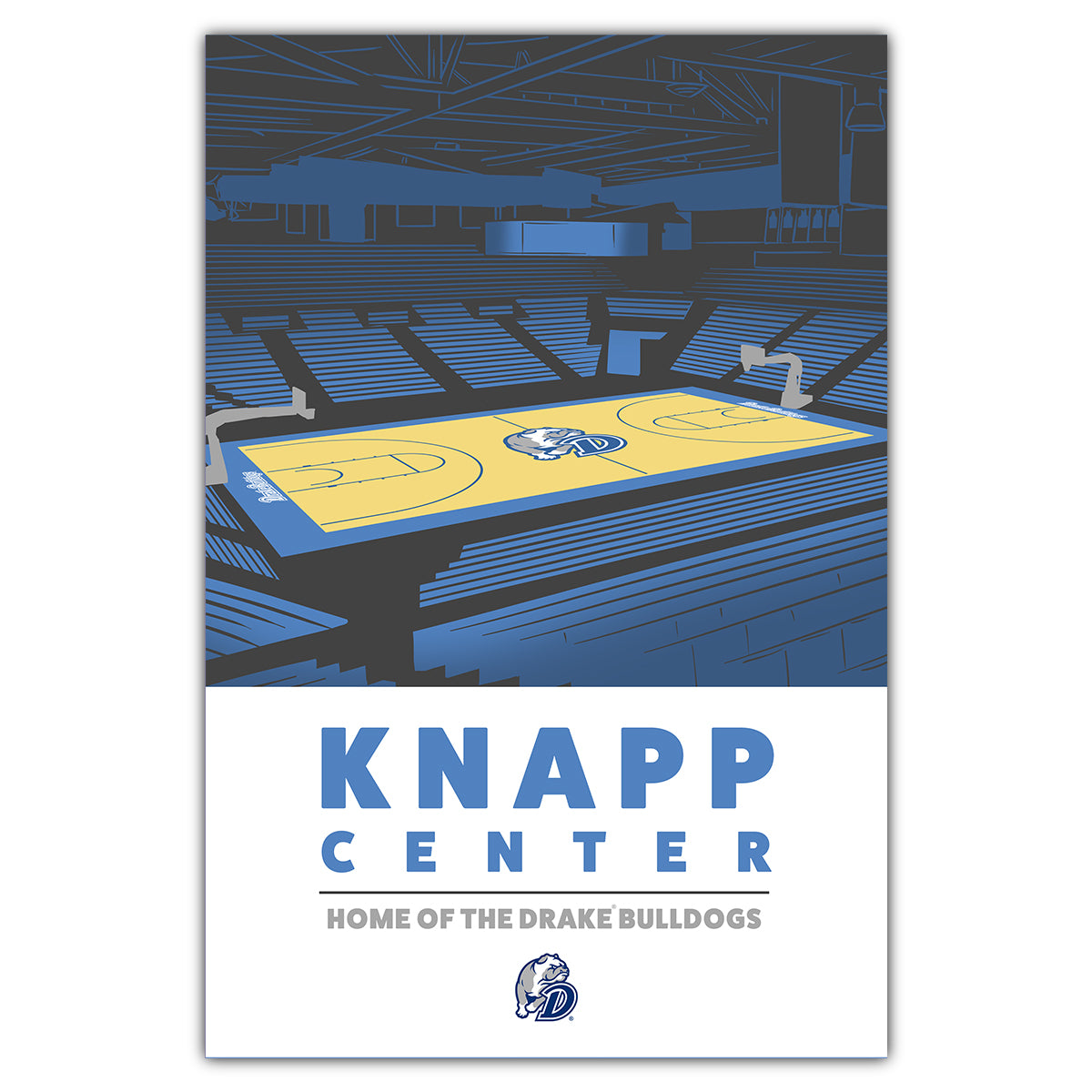 Drake Center Drake University Knapp Center Postcard - Bozz Prints