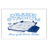 Drake Stadium Postcard
