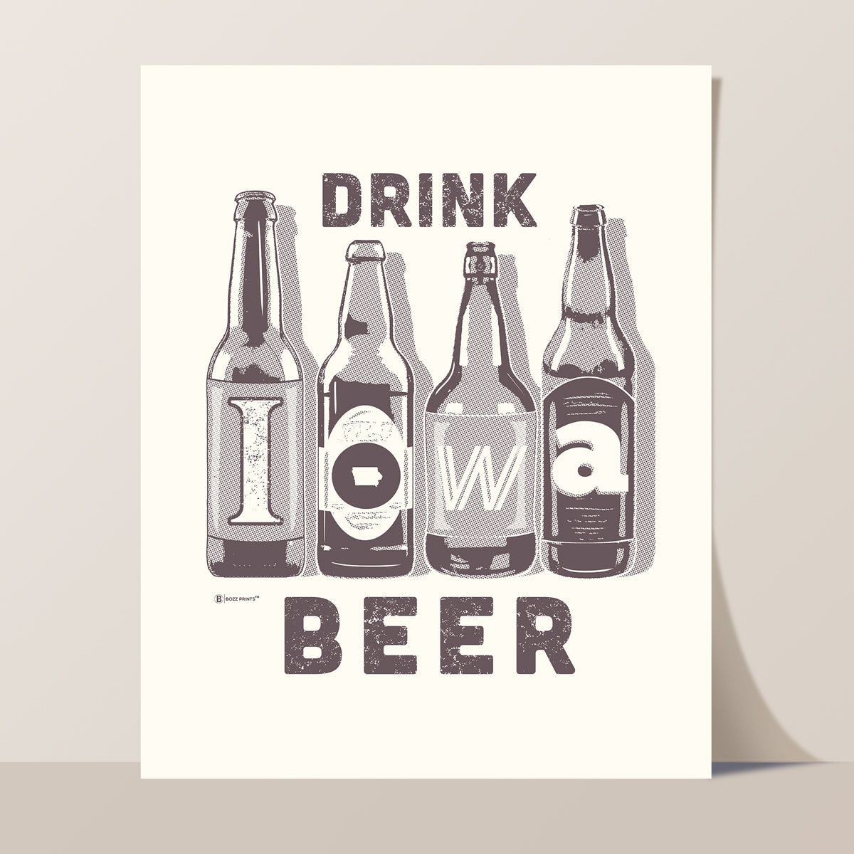 Drink Iowa Beer Print