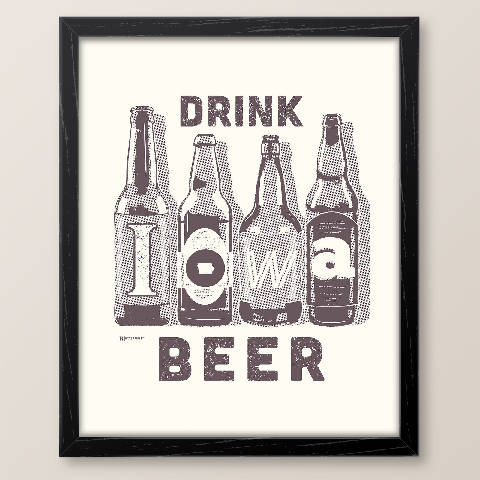 Drink Iowa Beer Print