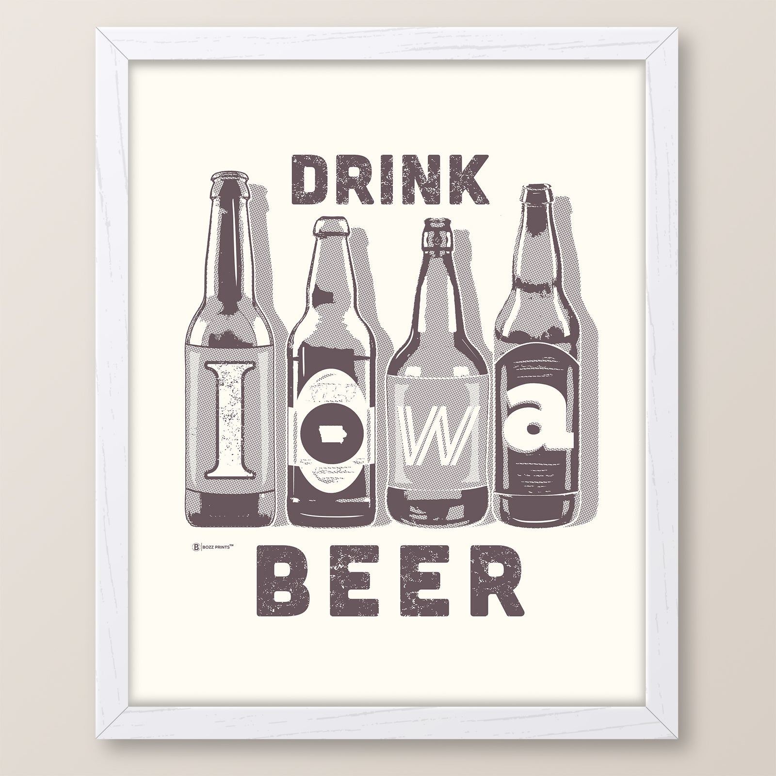 Drink Iowa Beer Print
