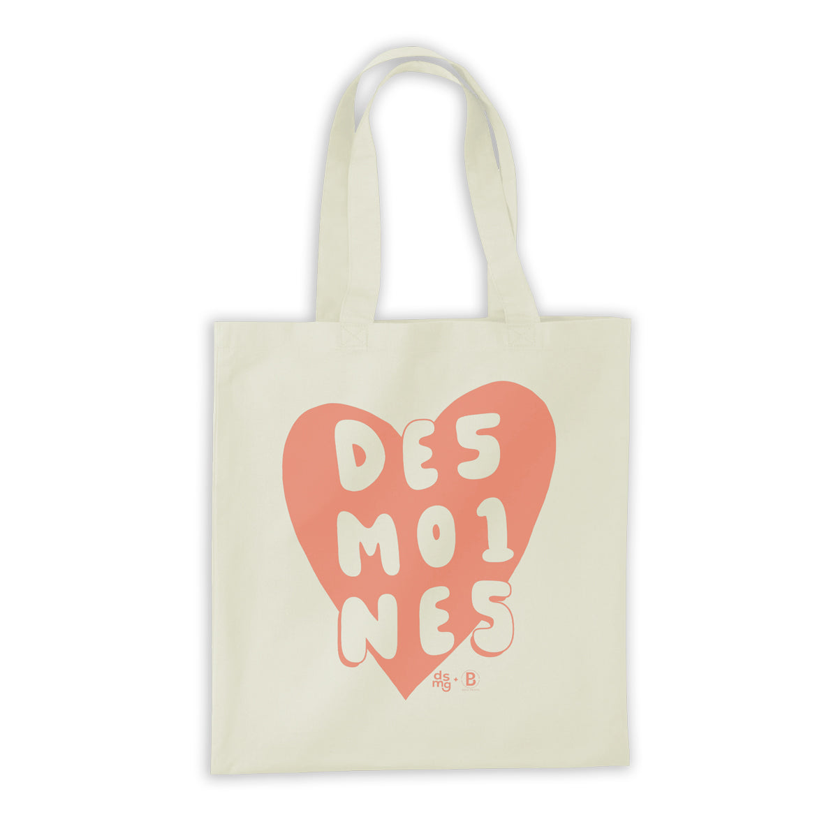 Des Moines 515 Heart Tote Bag