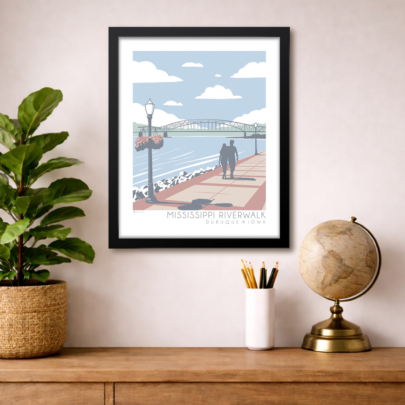 Dubuque Mississippi Riverwalk Print
