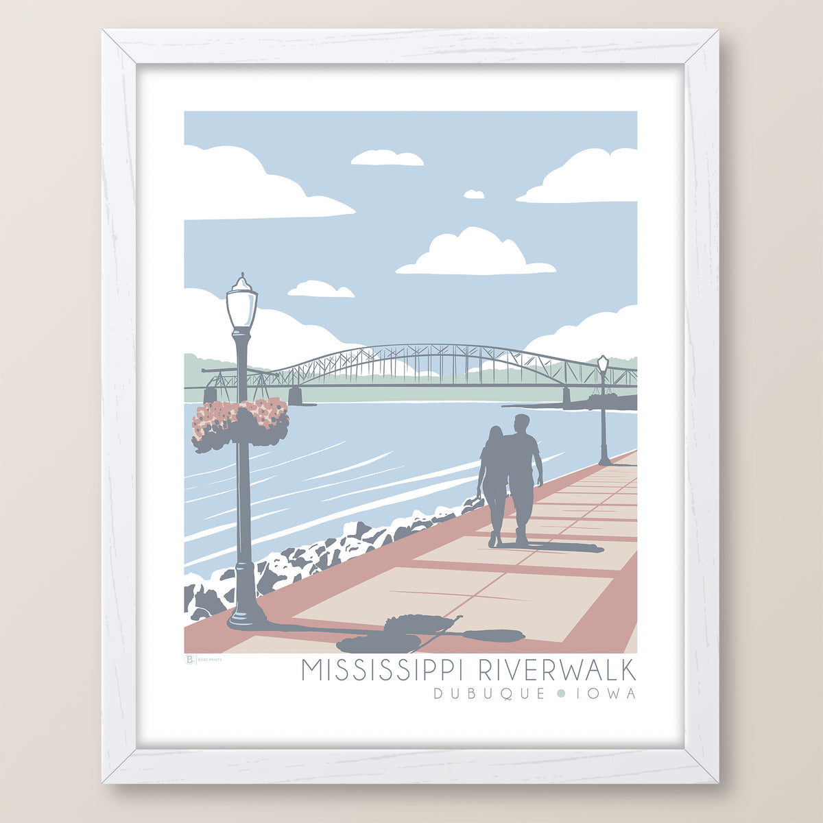 Dubuque Mississippi Riverwalk Print
