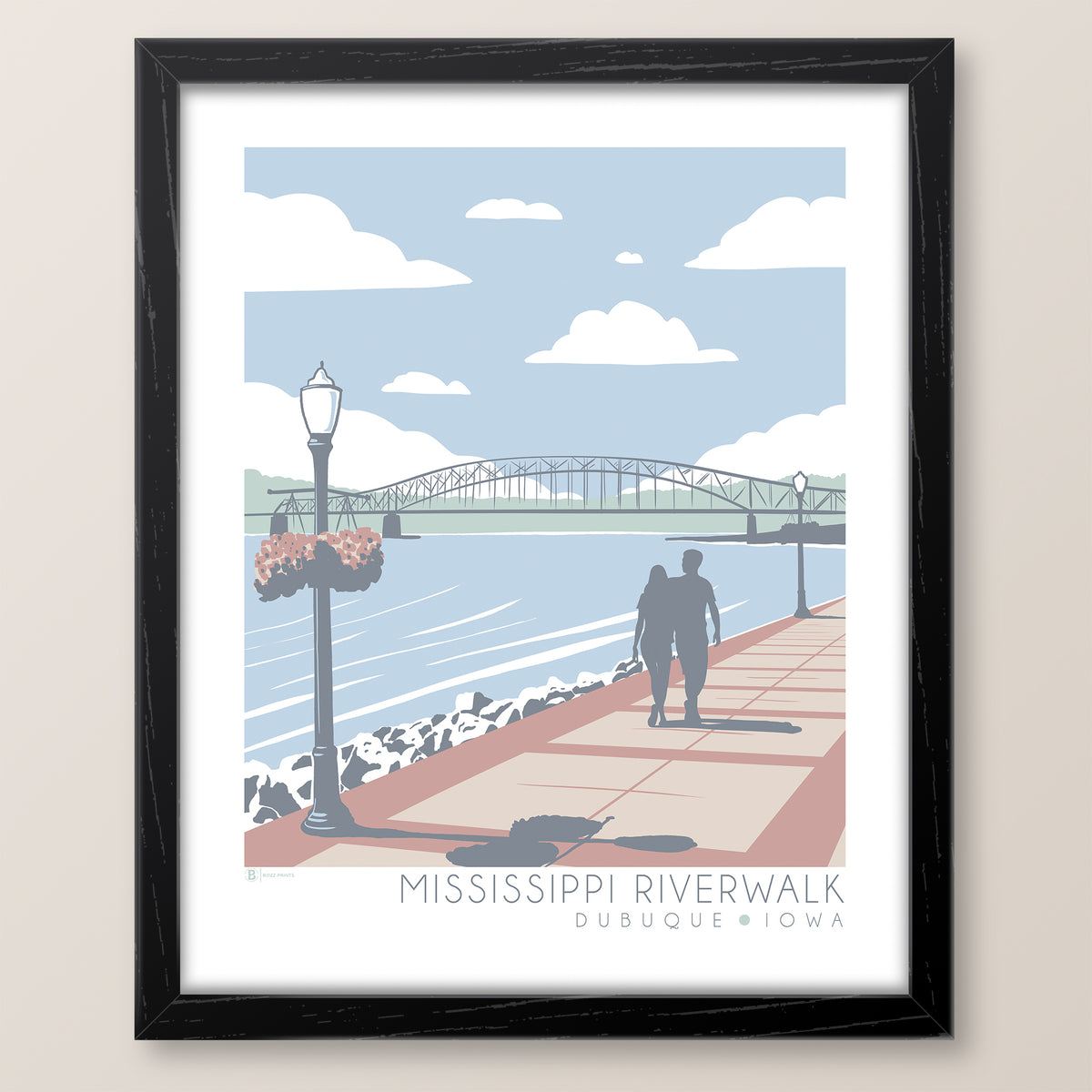 Dubuque Mississippi Riverwalk Print