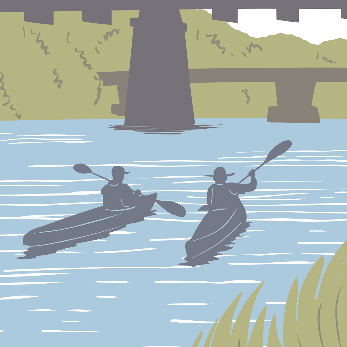 Eau Claire City of Bridges Print