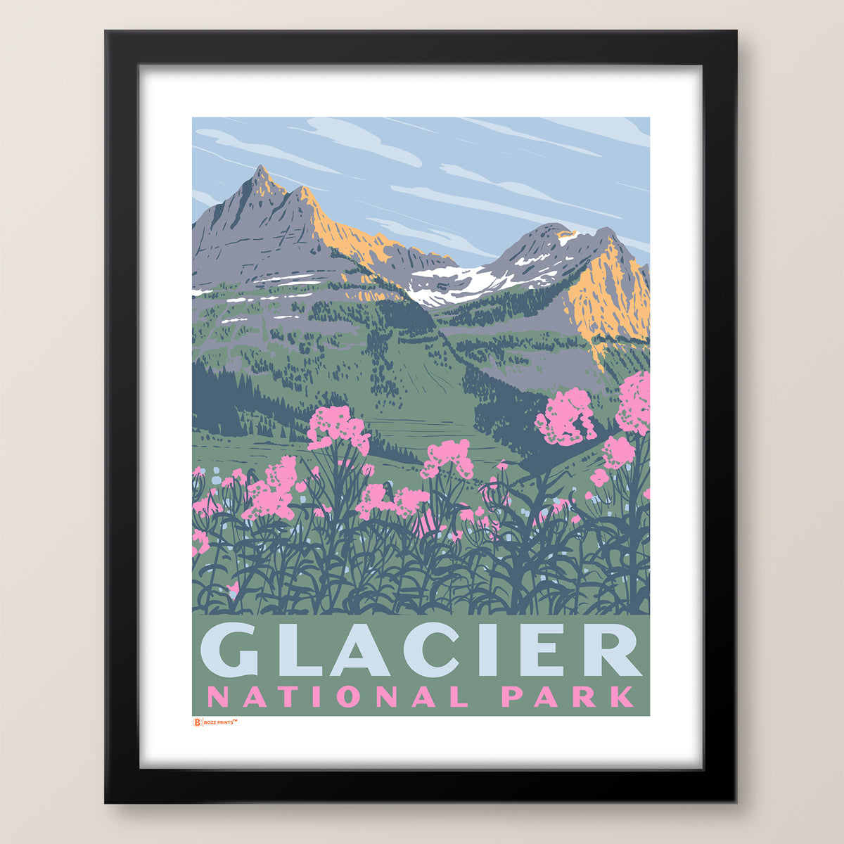 Glacier National Park Garden Wall Print
