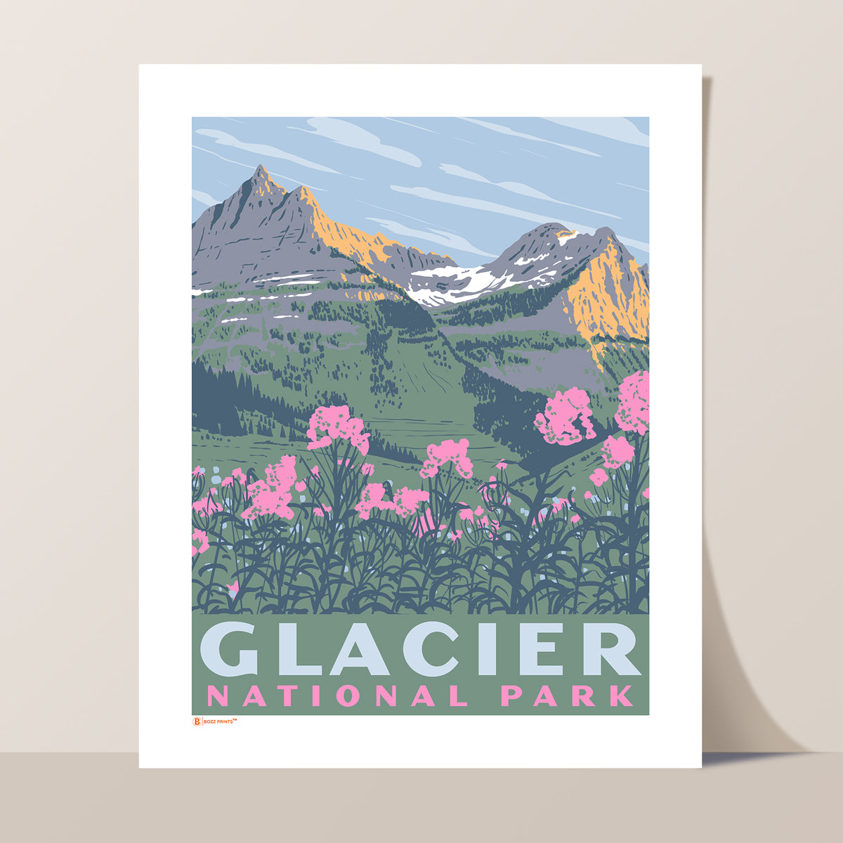 Glacier National Park Garden Wall Print