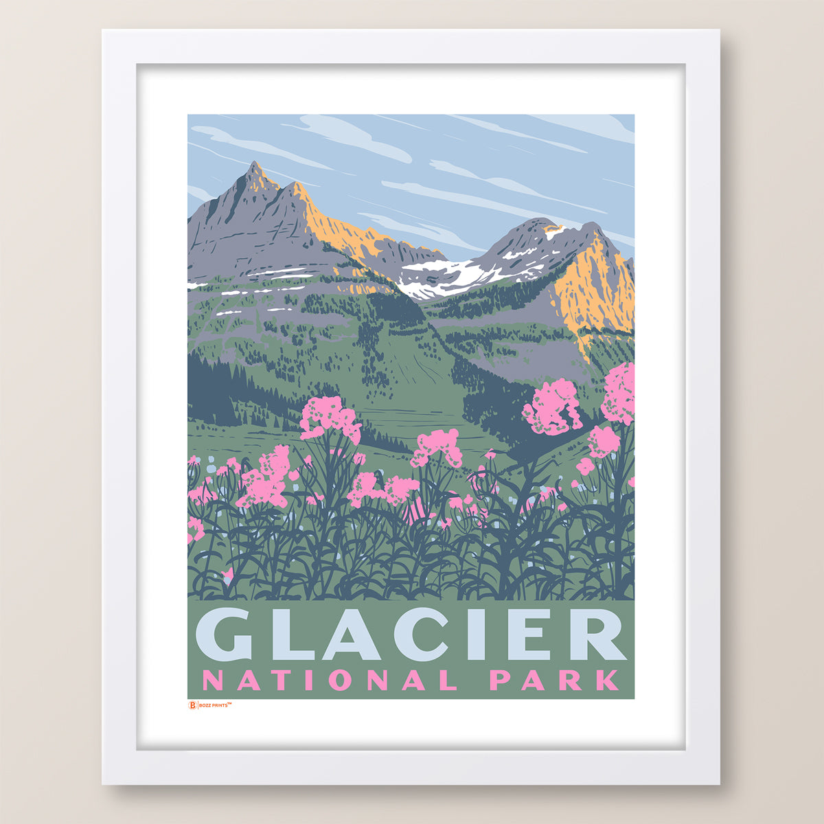 Glacier National Park Garden Wall Print