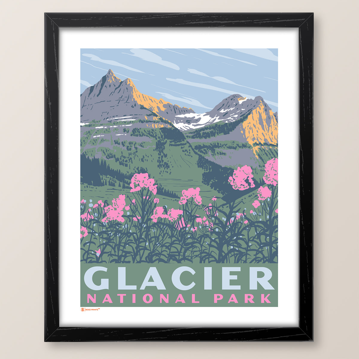 Glacier National Park Garden Wall Print
