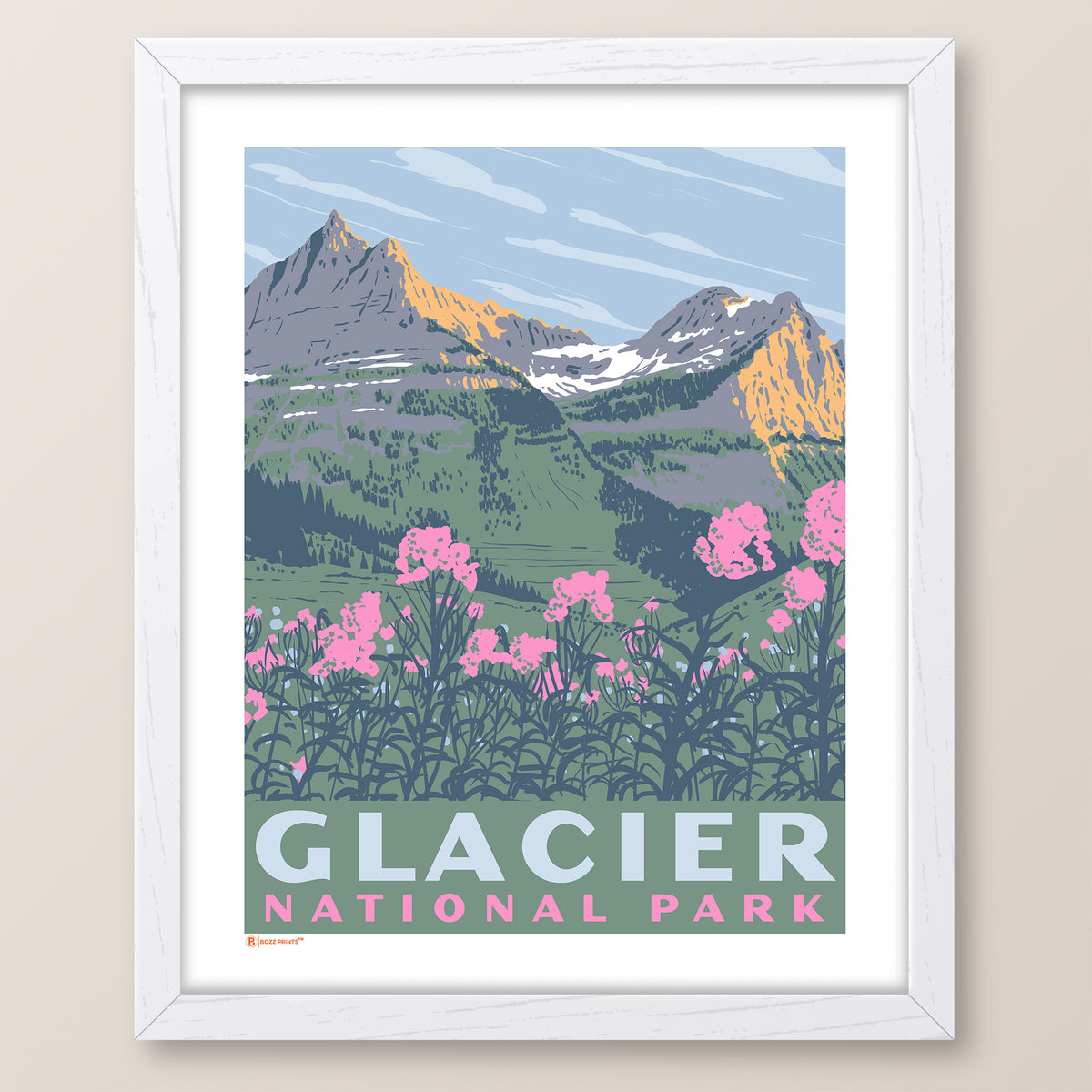 Glacier National Park Garden Wall Print