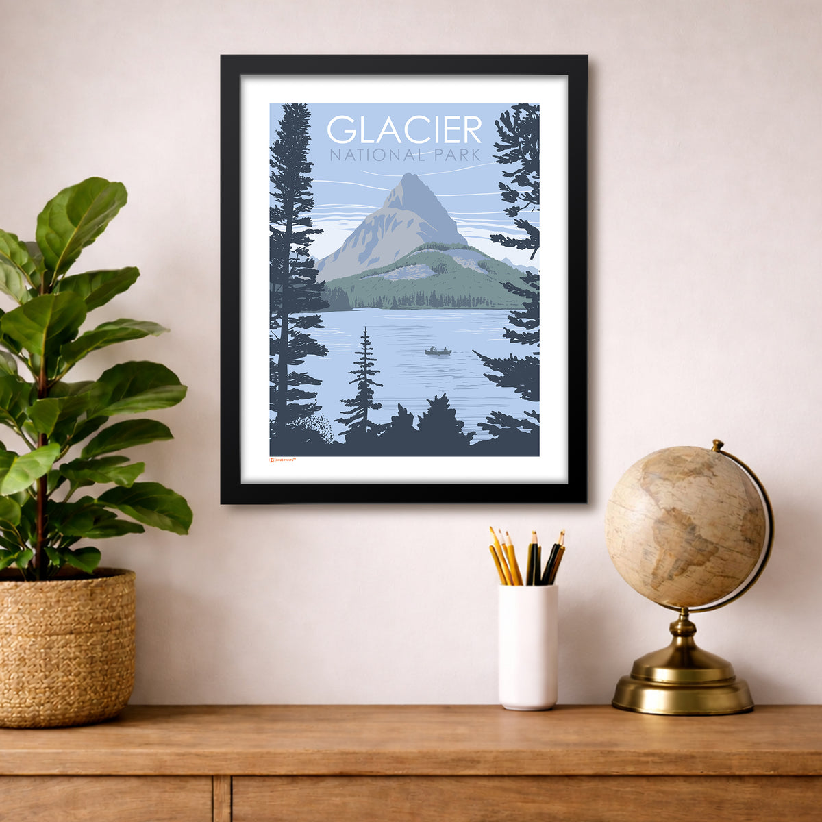 Glacier National Park Swiftcurrent Lake Print