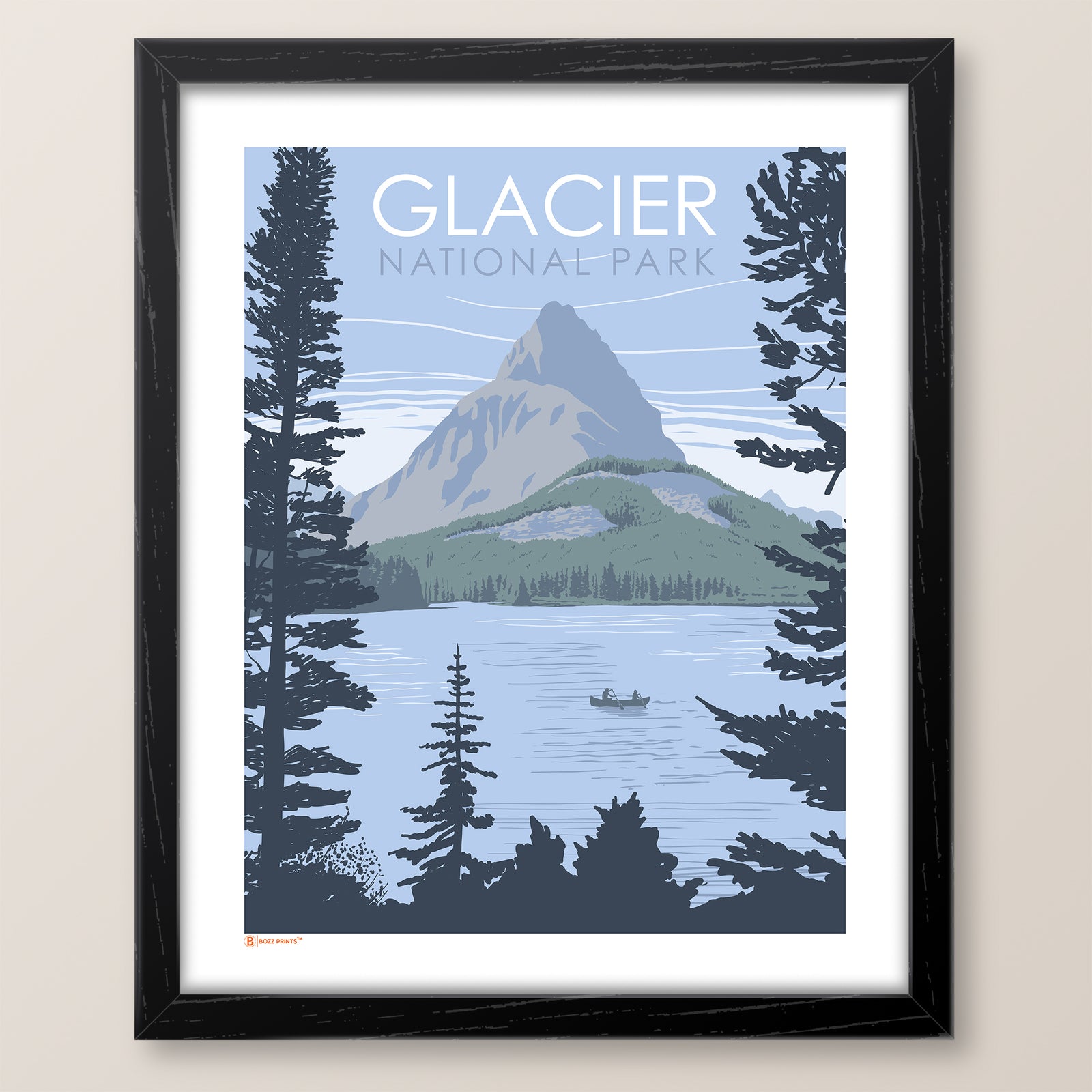 Glacier National Park Swiftcurrent Lake Print