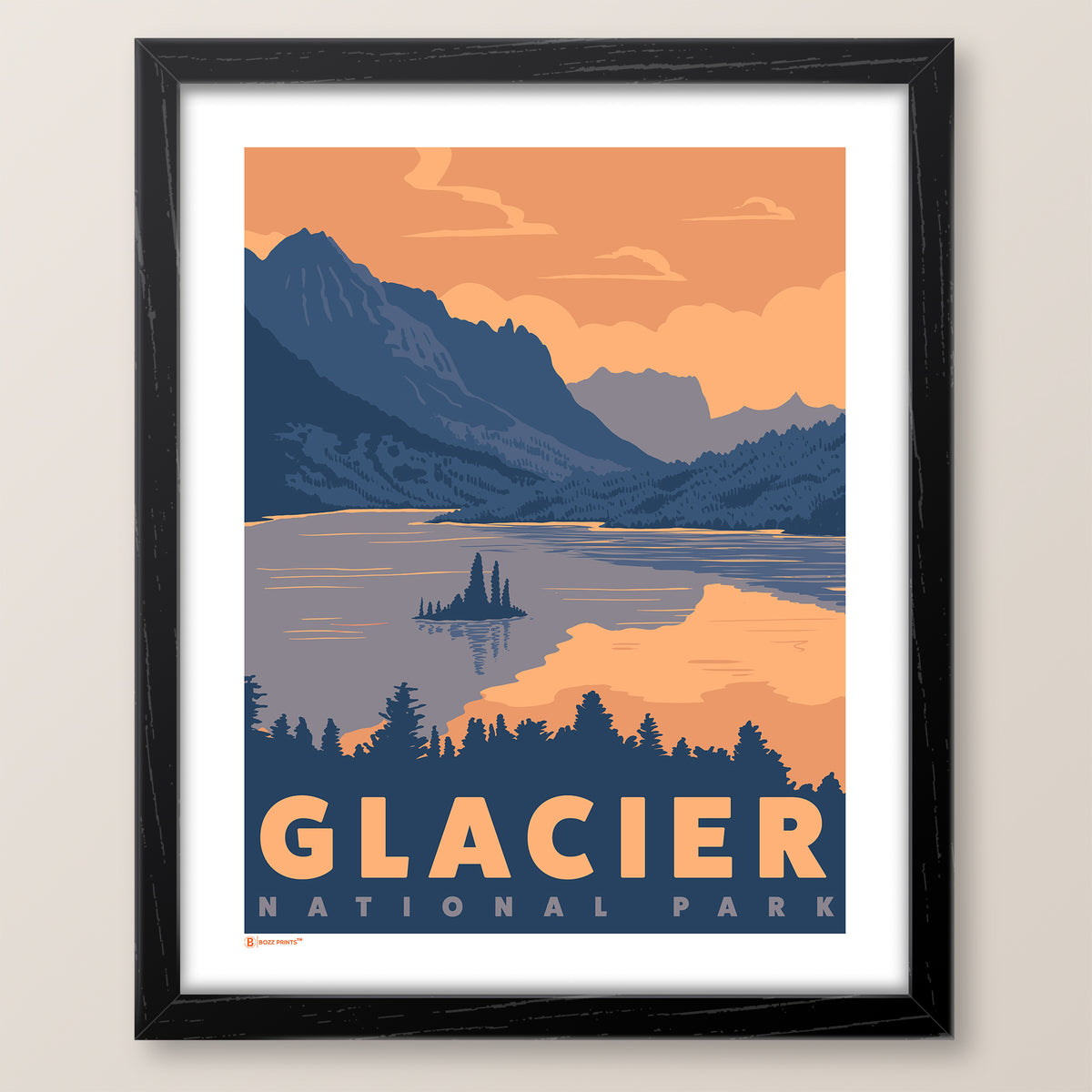 Glacier National Park St. Mary Lake Print