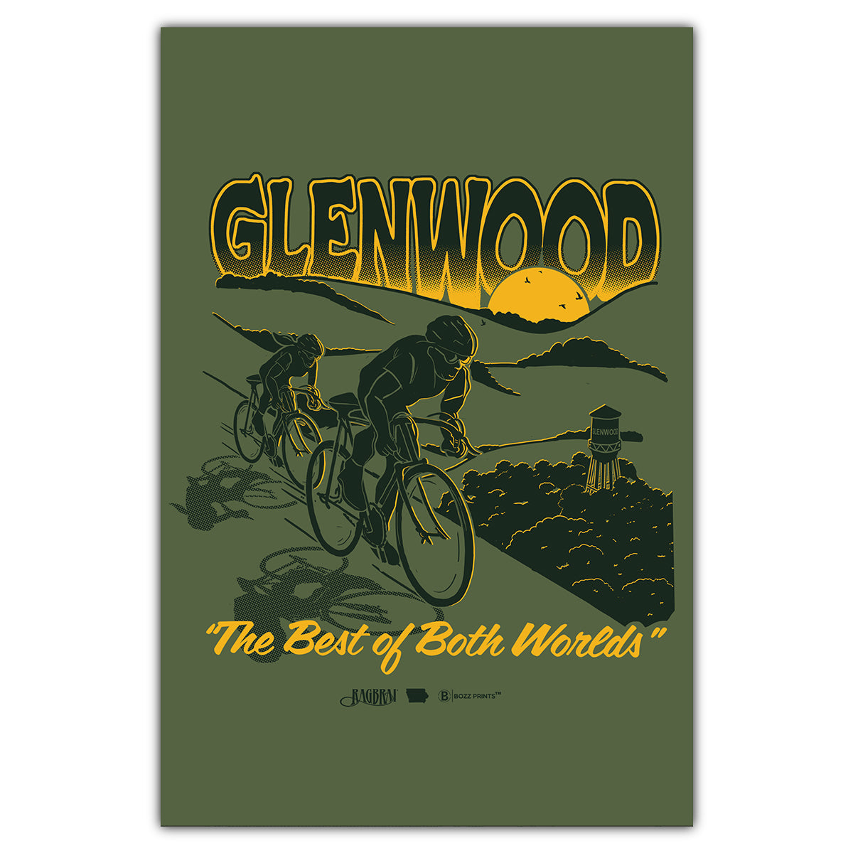 Glenwood RAGBRAI LI Postcard