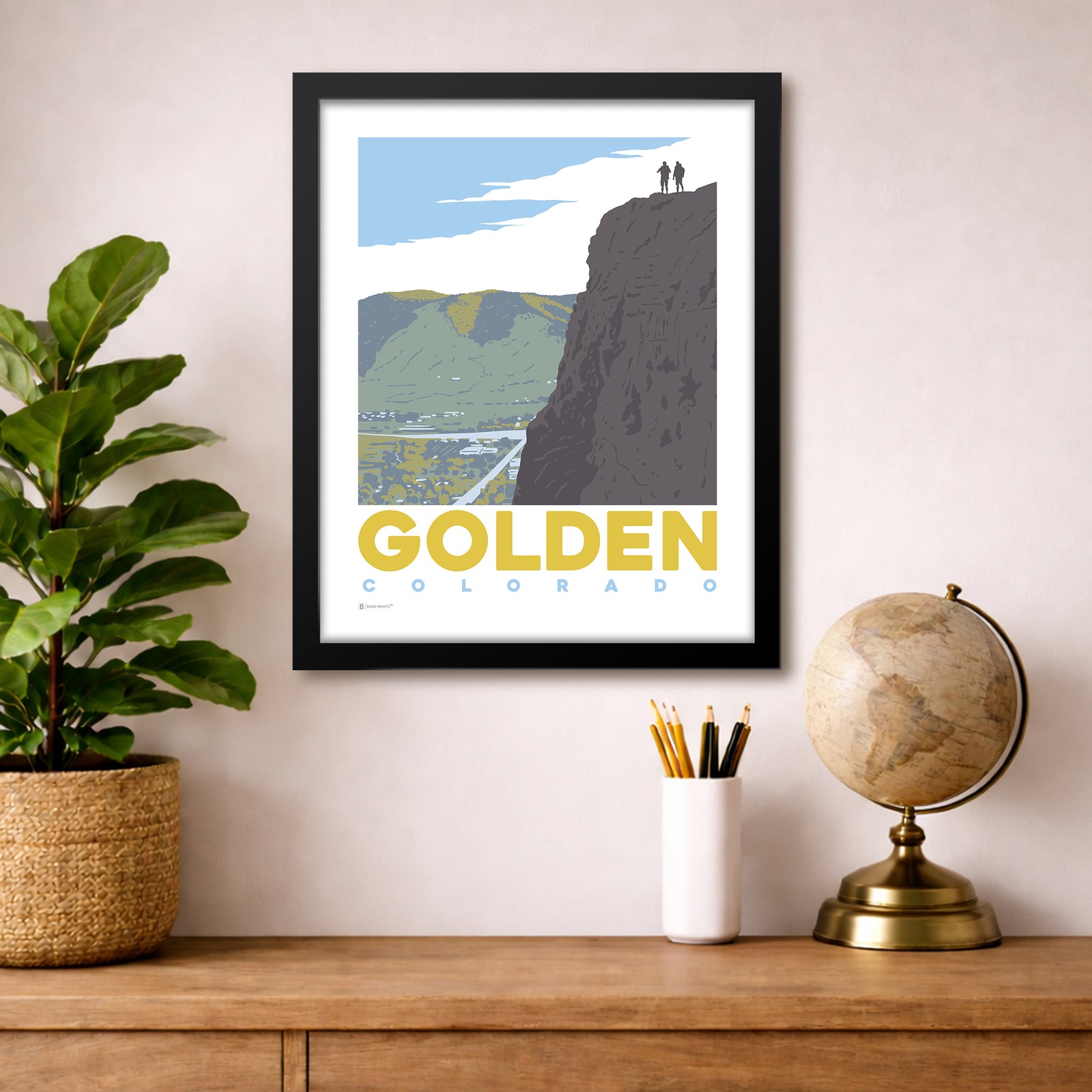 Golden South Table Mountain Print