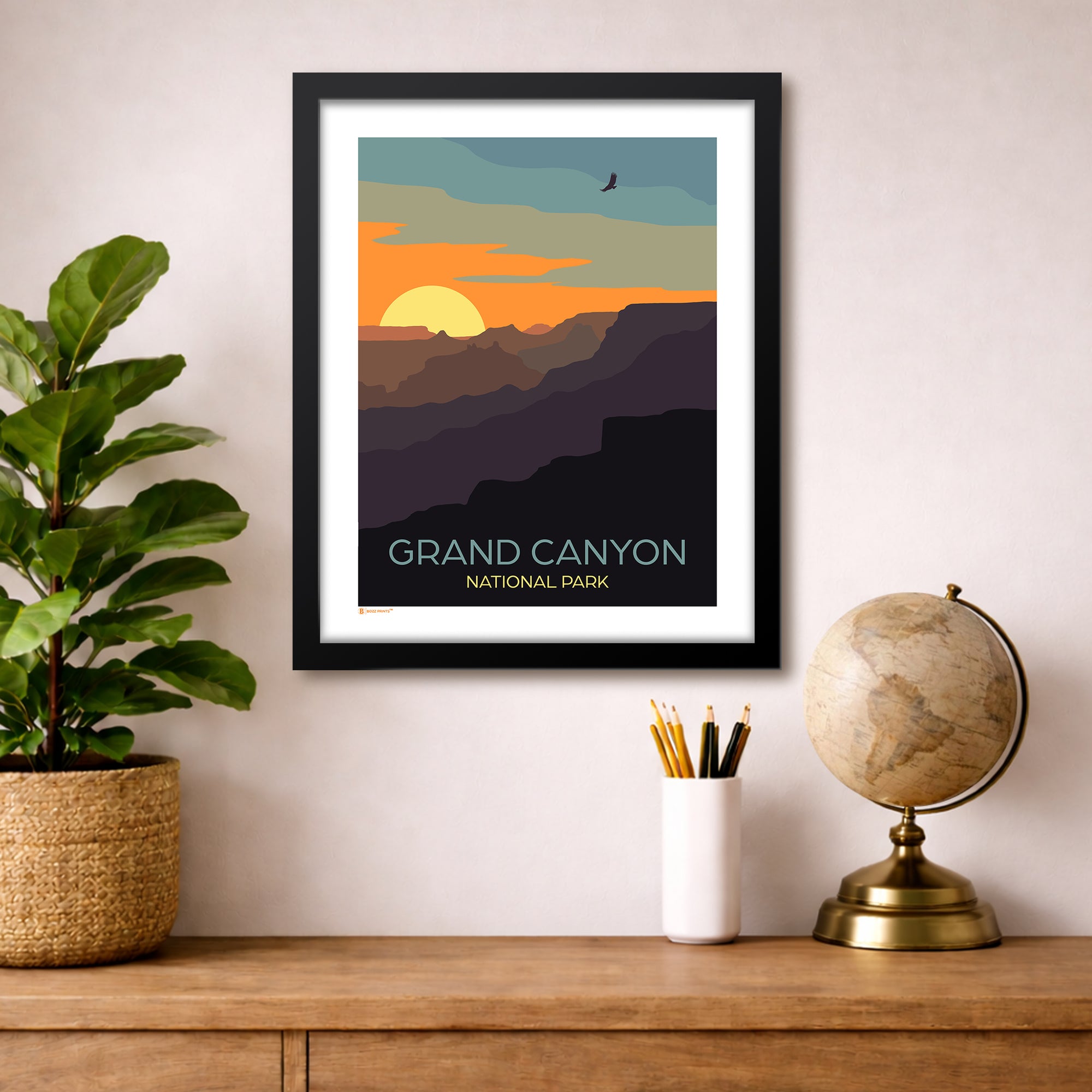 Grand Canyon National Park Desert View Sunset Print - Bozz Prints