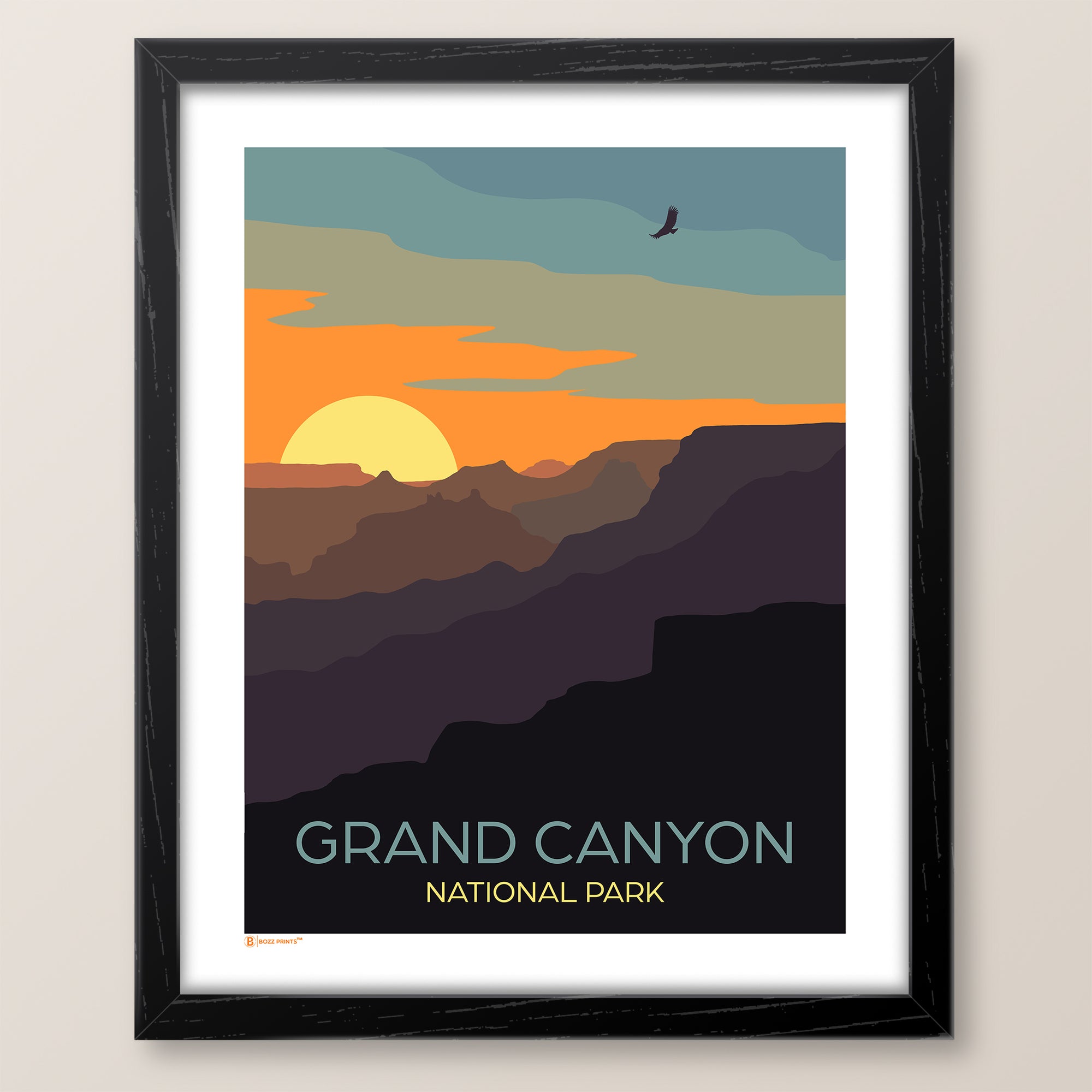 grand canyon swipe on the quietスタジャン gdc Grand Canyon National Park Desert View Sunset Print - Bozz Prints