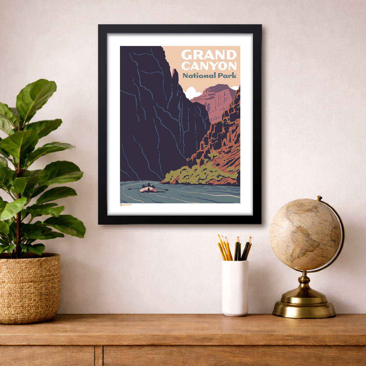 Grand Canyon National Park River Rafting Print