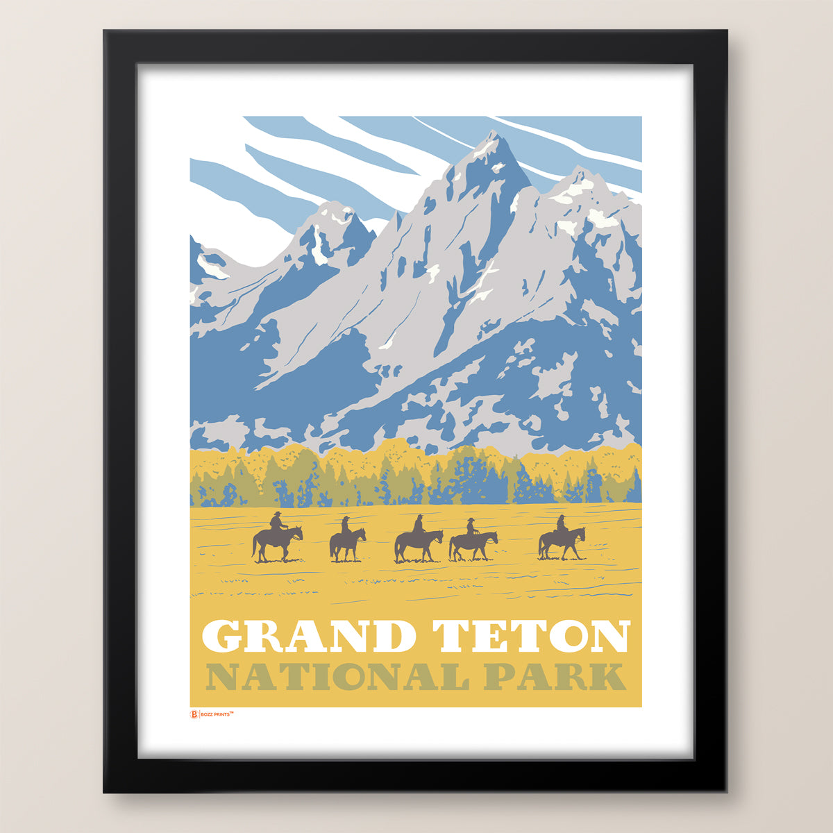 Grand Teton National Park Horseback Print