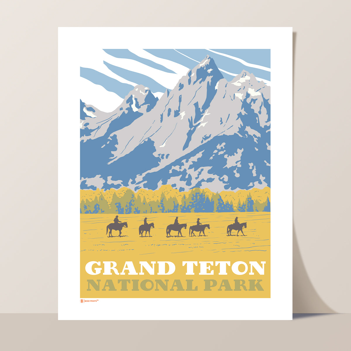 Grand Teton National Park Horseback Print