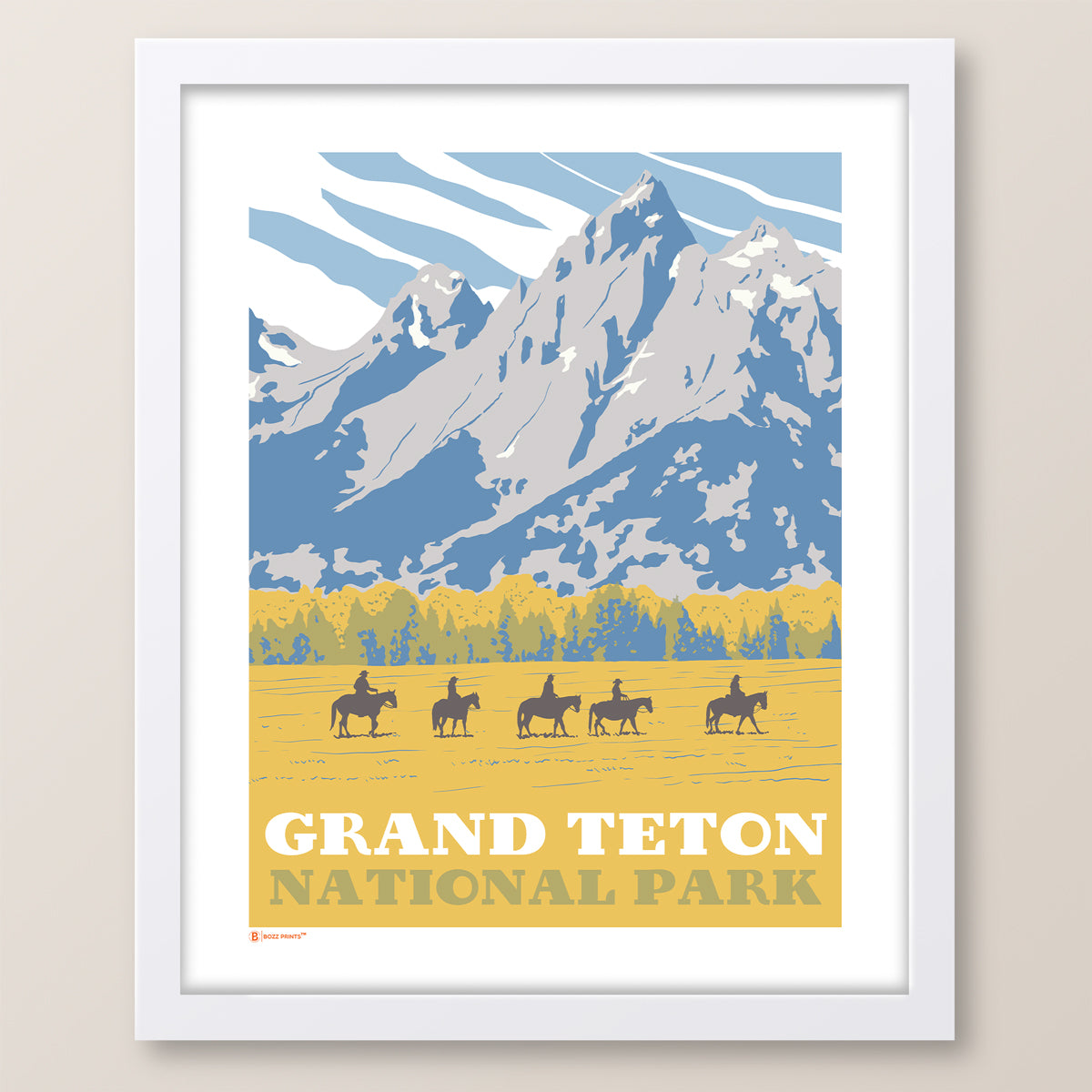 Grand Teton National Park Horseback Print