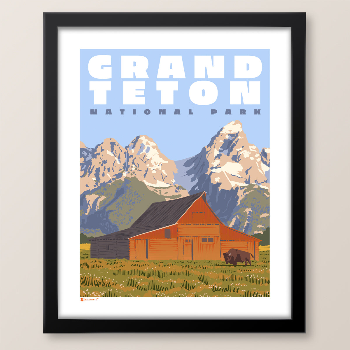 Grand Teton National Park Mormon Row Print