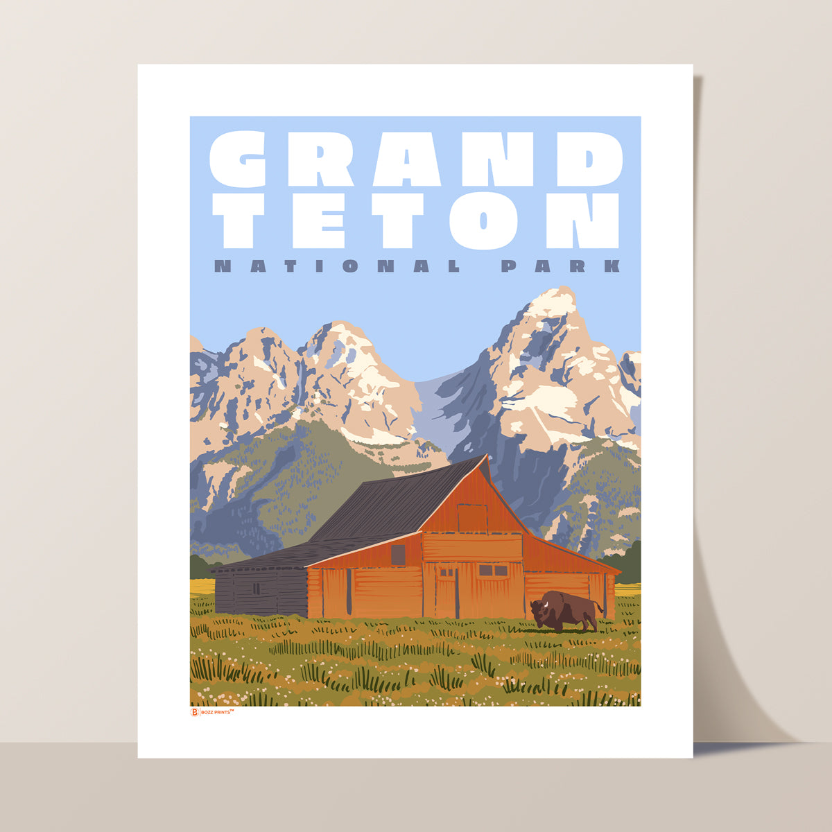 Grand Teton National Park Mormon Row Print