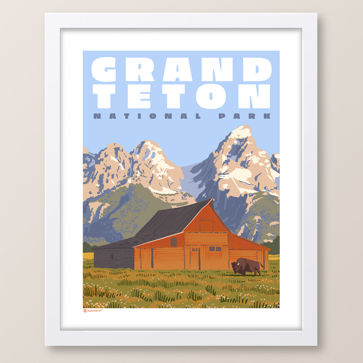 Grand Teton National Park Mormon Row Print