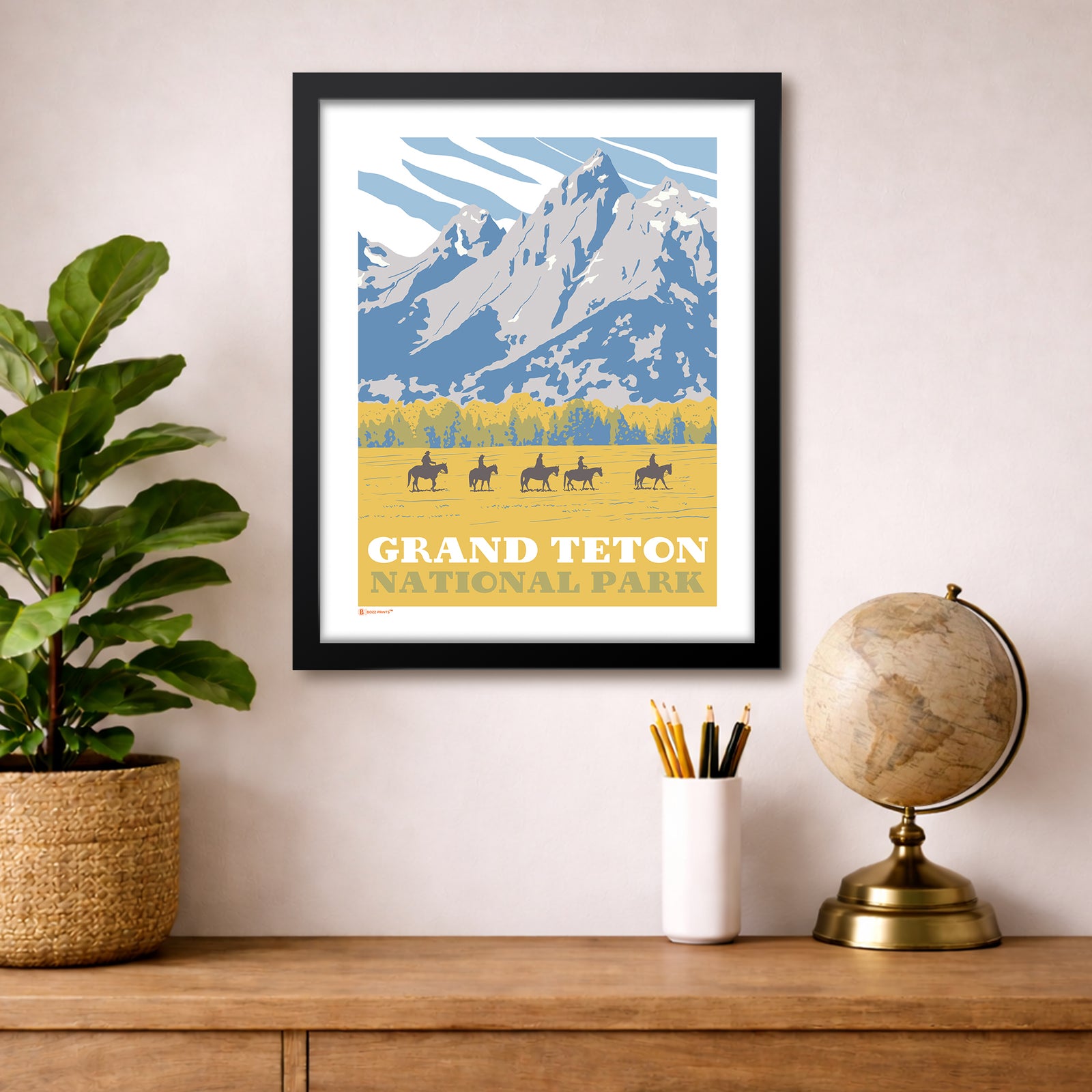 Grand Teton National Park Horseback Print