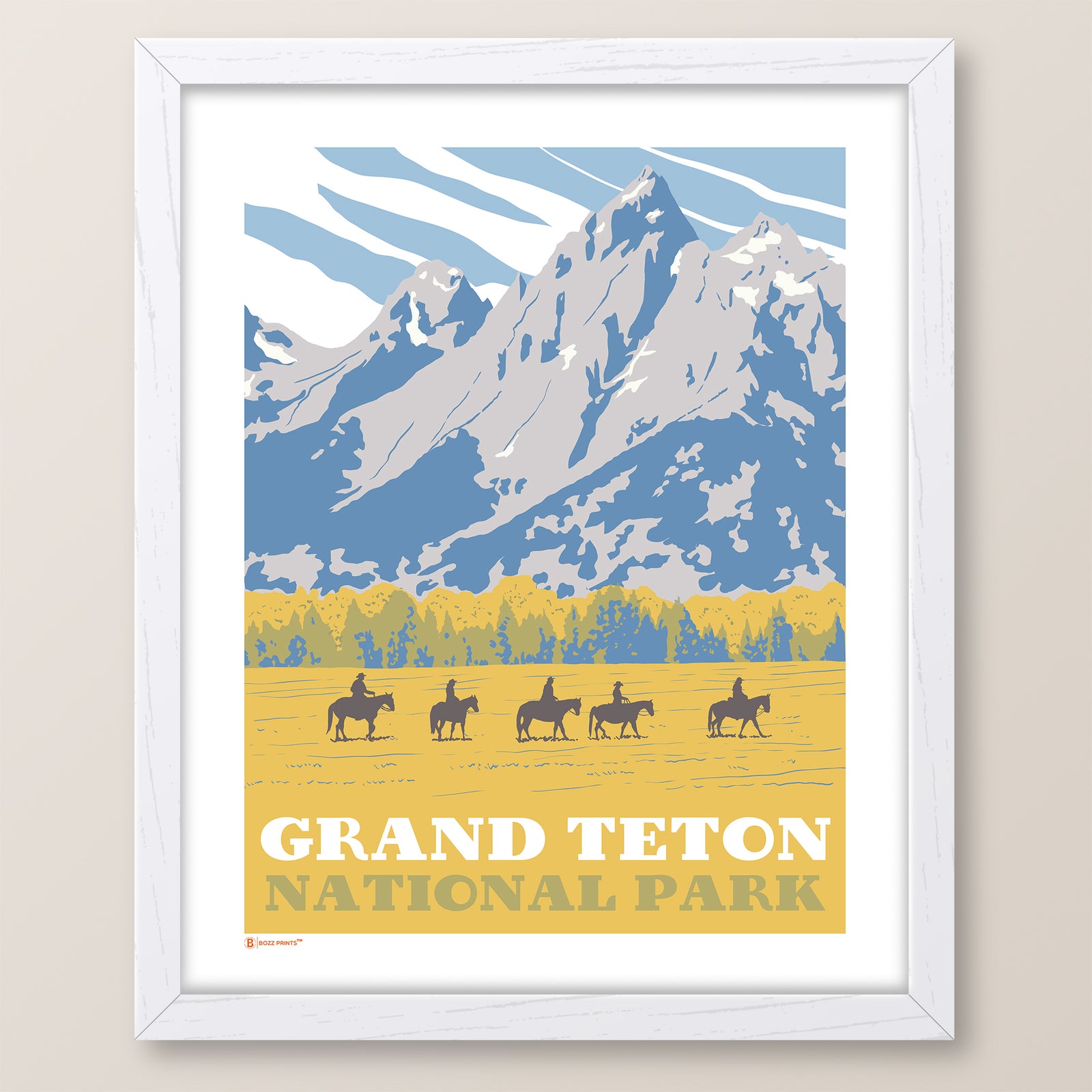 Grand Teton National Park Horseback Print