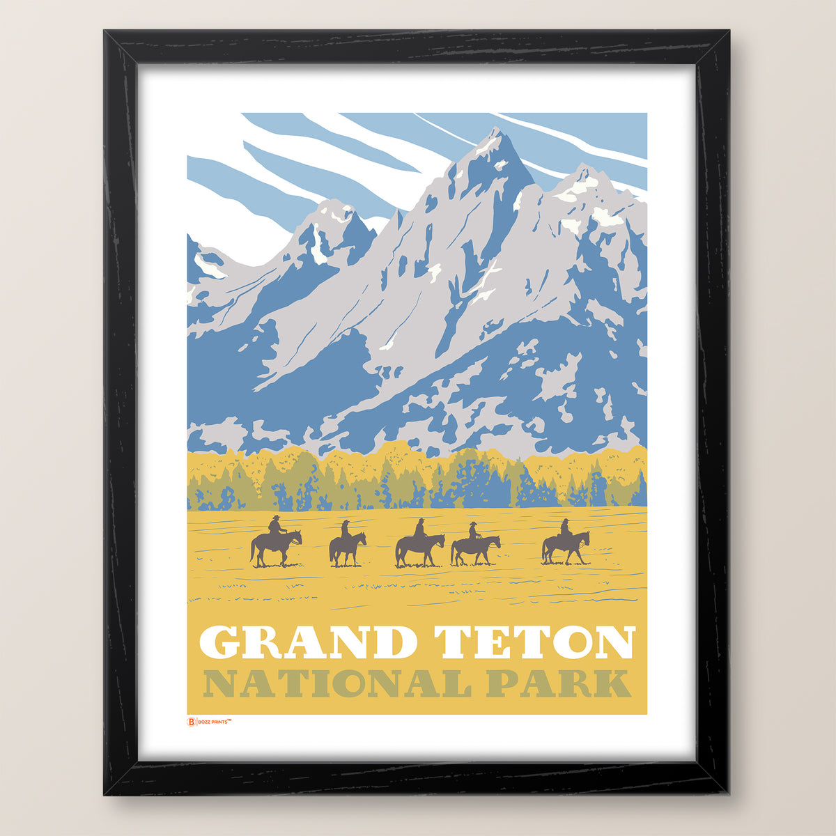 Grand Teton National Park Horseback Print