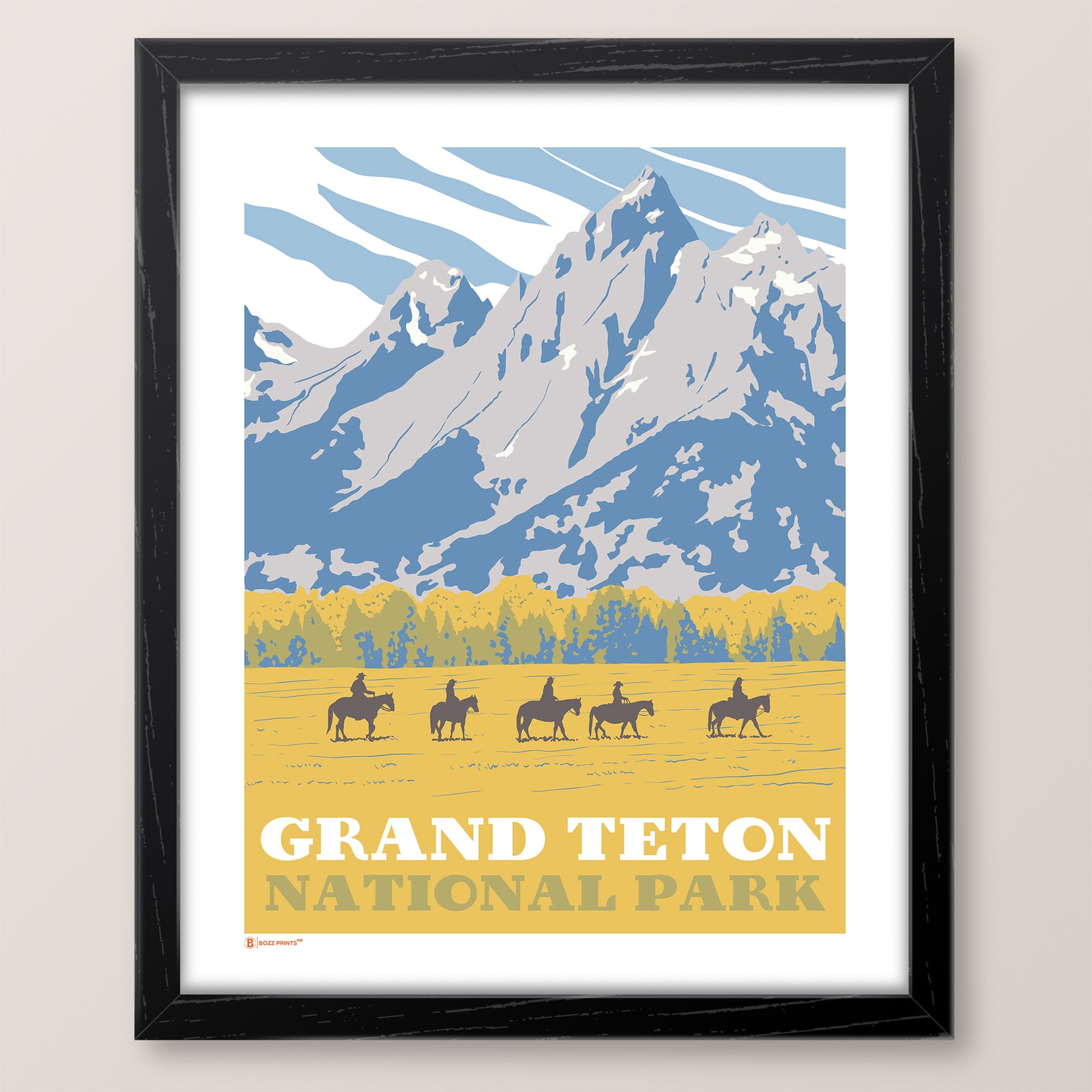 Grand Teton National Park Horseback Print