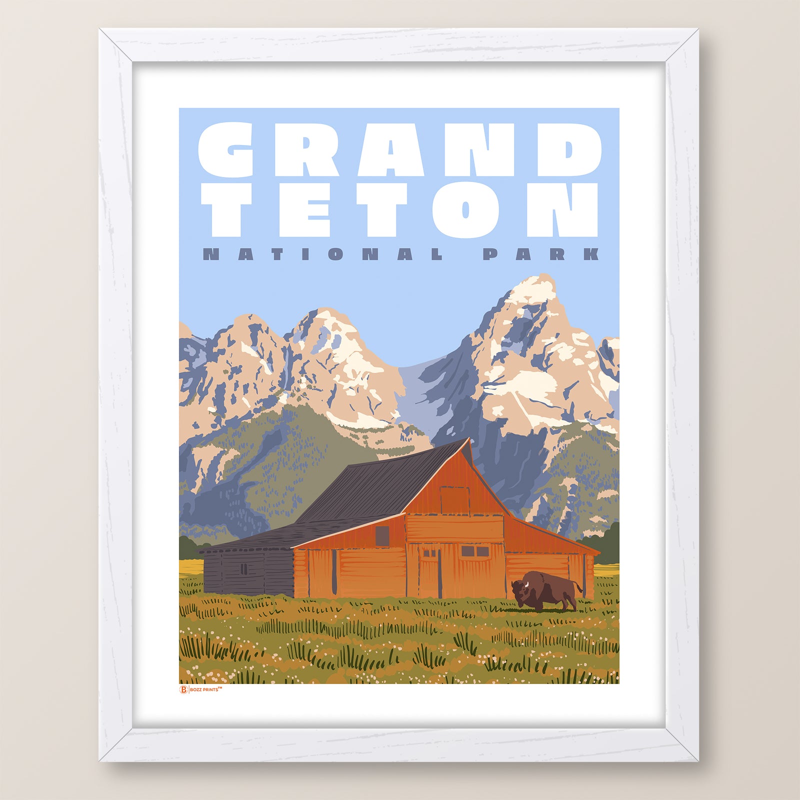 Grand Teton National Park Mormon Row Print