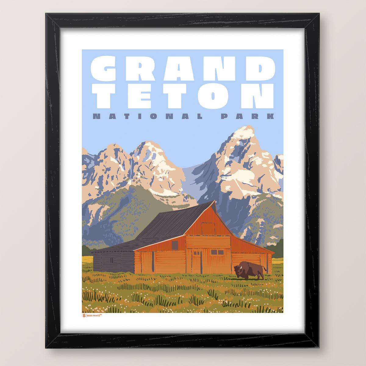 Grand Teton National Park Mormon Row Print